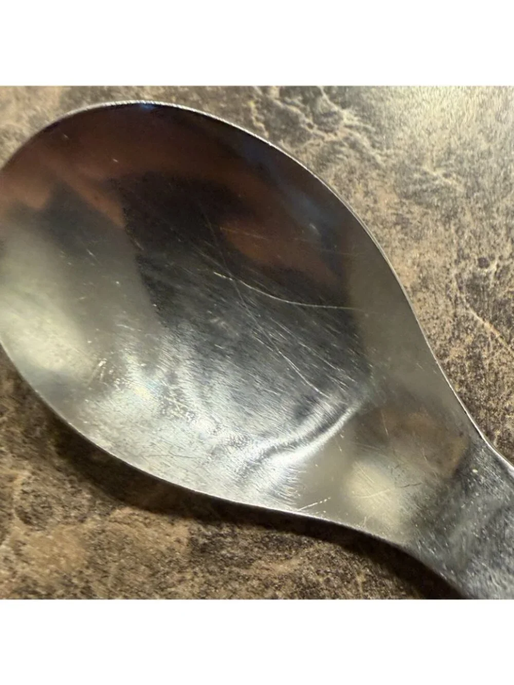 6 Dansk Thebe Stainless Place Oval Soup Spoons Japan Satin Ribbed Flatware